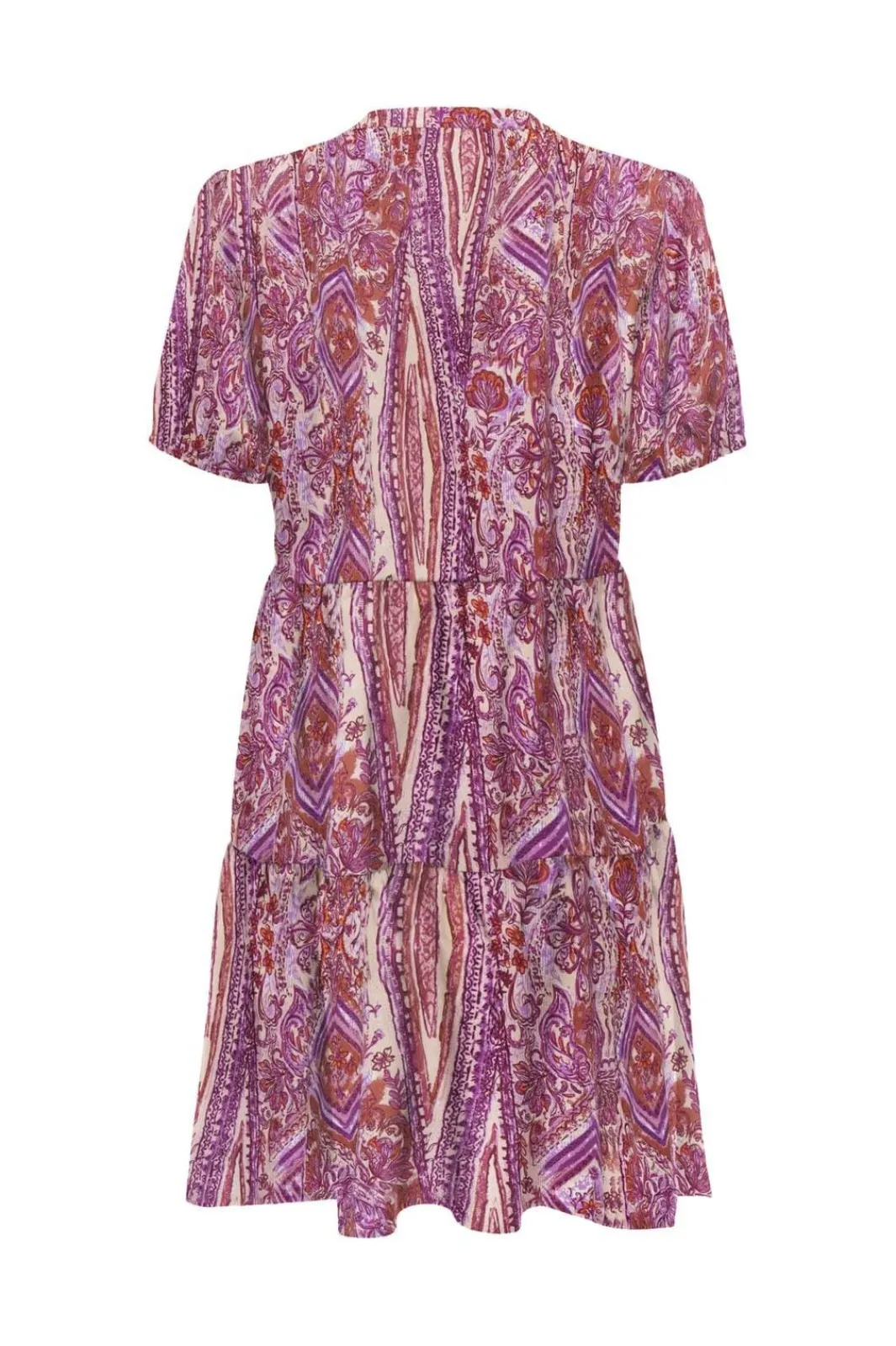Only Onlnova Life Elite S/S Thea Dress 4697291 Fuchsia Fedora 617 Bohobabe