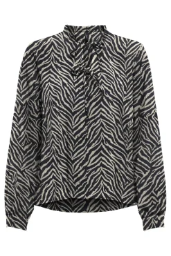 Sale Only Onlnova Life Vis L/S Monica Top 4871791 Black 707 The It Zebra