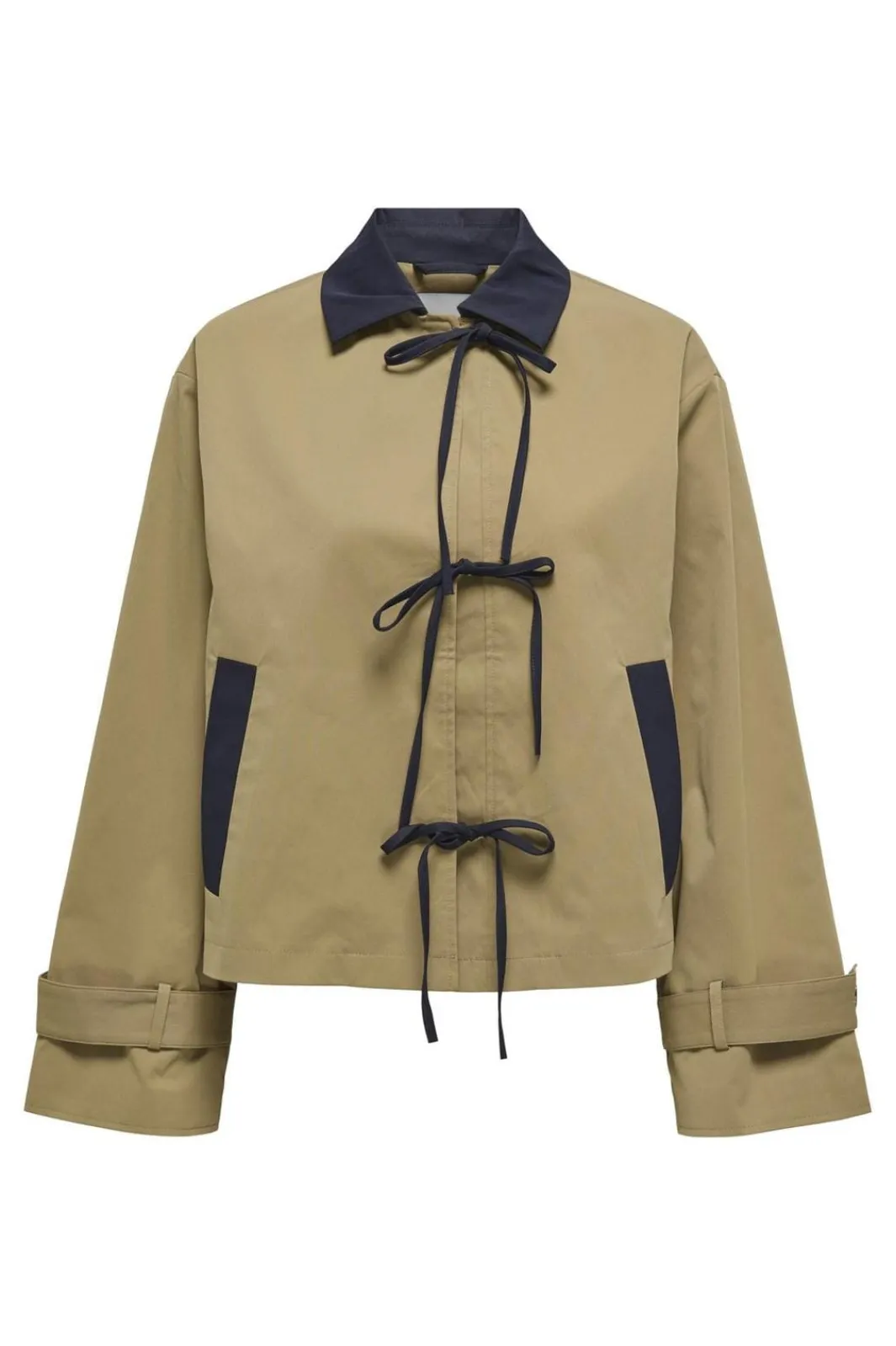 New Only Onlorchid Short Bow Coat 4741481 Ermine Night Sky