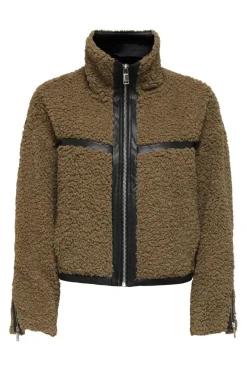 Online Only Onlpatti Life Teddy Short Jacket Cc 4768223 Cocoa Créme