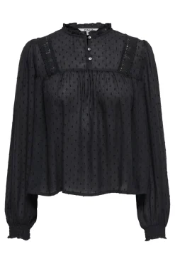 Clearance Only Onlpelia Life Ls Dobby Top 4861794 Black