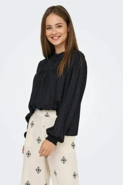 Clearance Only Onlpelia Life Ls Dobby Top 4861794 Black
