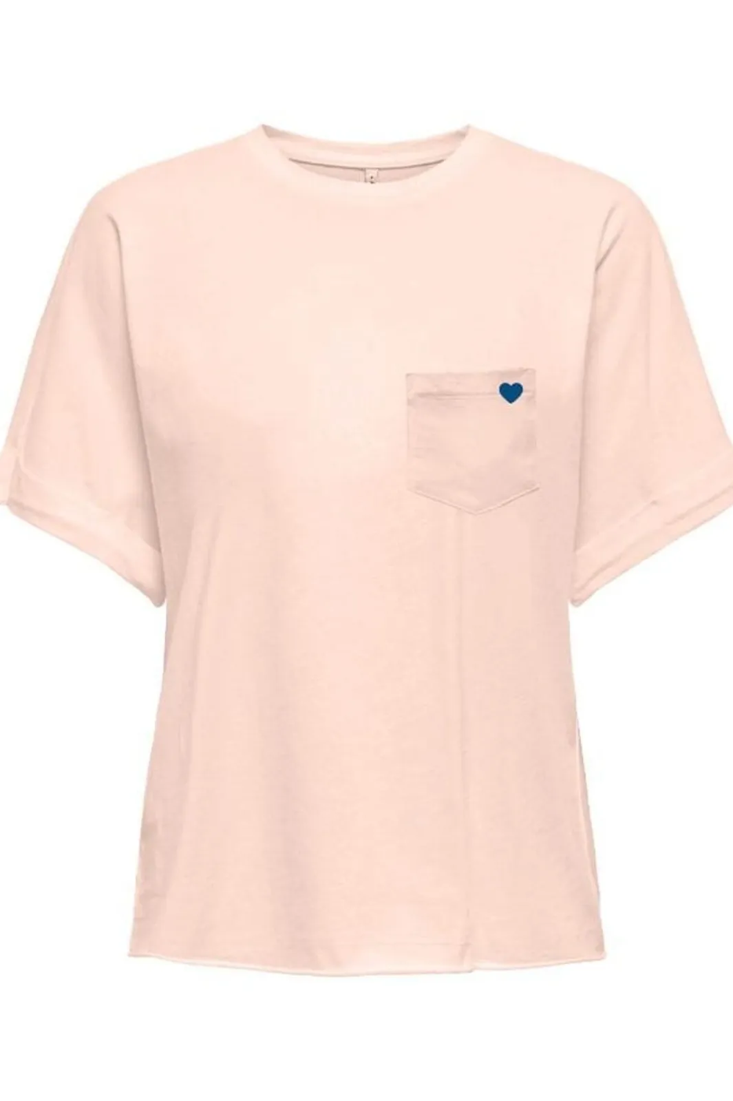 Clearance Only Onlpetrea Life S/S Summer Top 4863876 Soft Pink Heart