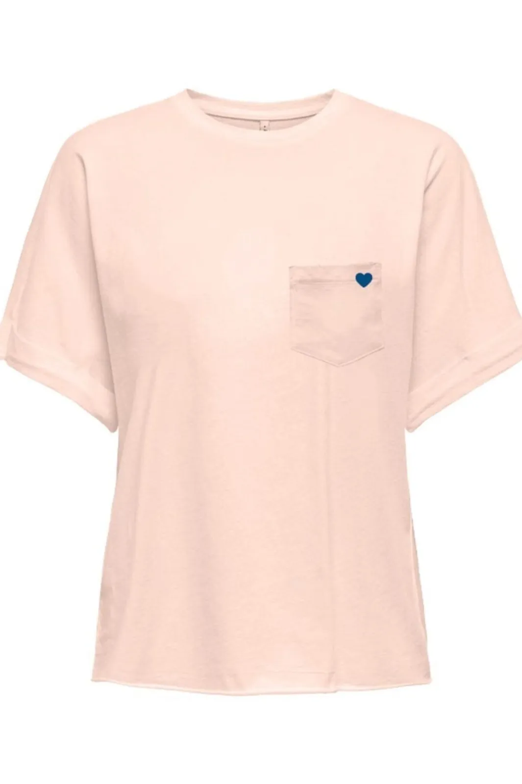 Clearance Only Onlpetrea Life S/S Summer Top 4863876 Soft Pink Heart