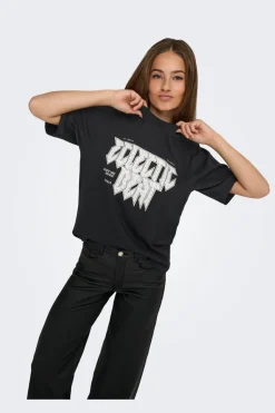 Discount Only Onlpuri Life S/S Top Box Pri 4955266 Black Electric + Label Puri Thunder