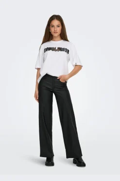 New Only Onlpuri Life S/S Top Box Pri 4955265 Bright White Revolution + Label Puri Thunder