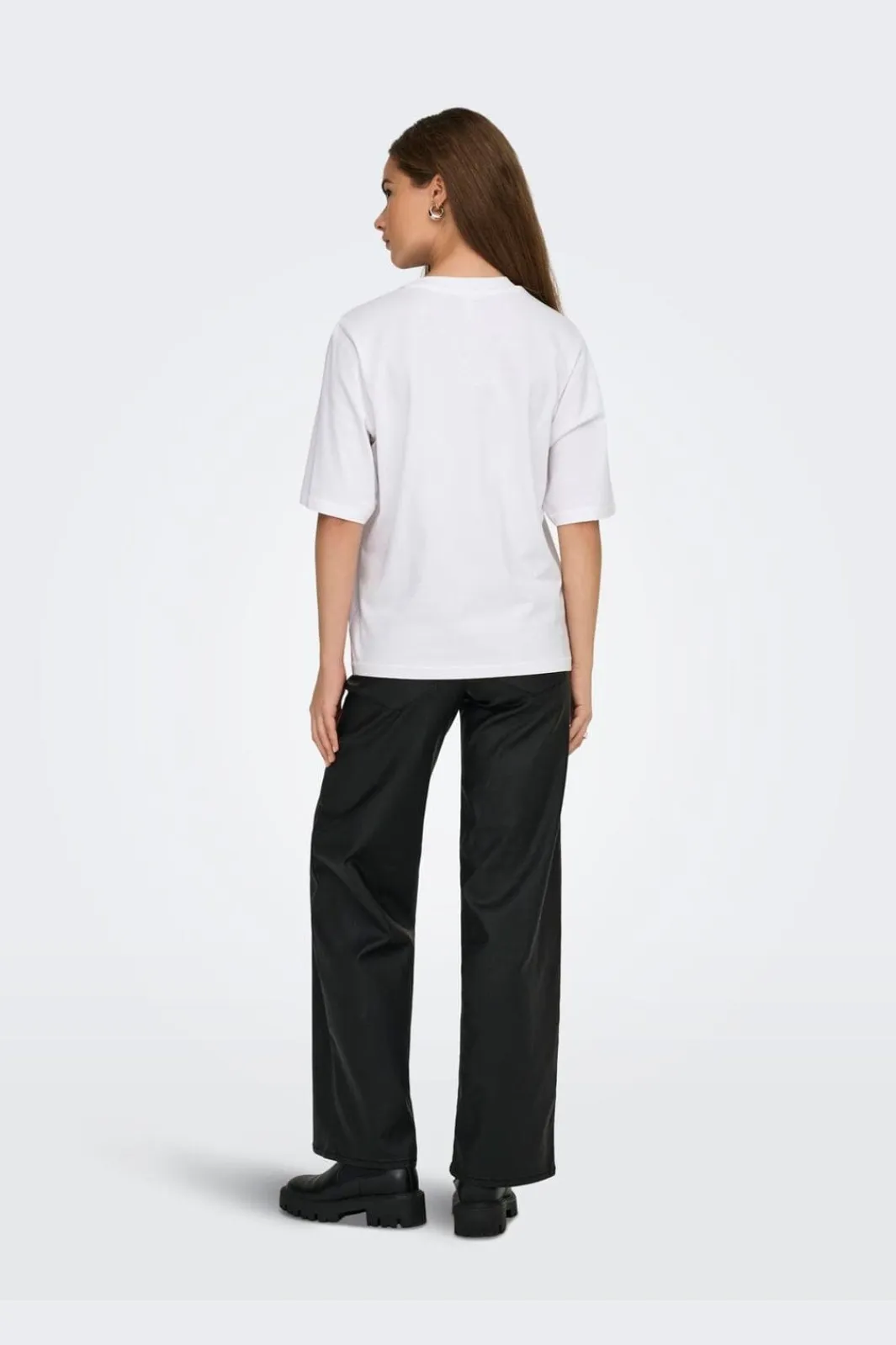 New Only Onlpuri Life S/S Top Box Pri 4955265 Bright White Revolution + Label Puri Thunder