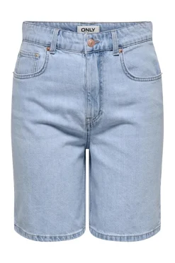 New Only Onlrobyn Long Shorts Pim Oy 4721160 Light Blue Denim