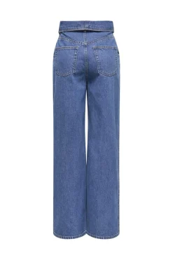 Sale Only Onlrosella Fold Belt Wide Mae 4926825 Medium Blue Denim
