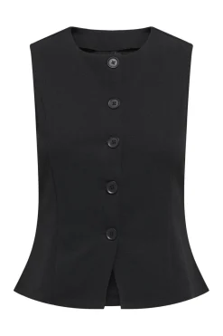 Discount Only Onlsania Life S/L Button Vest 4869370 Black