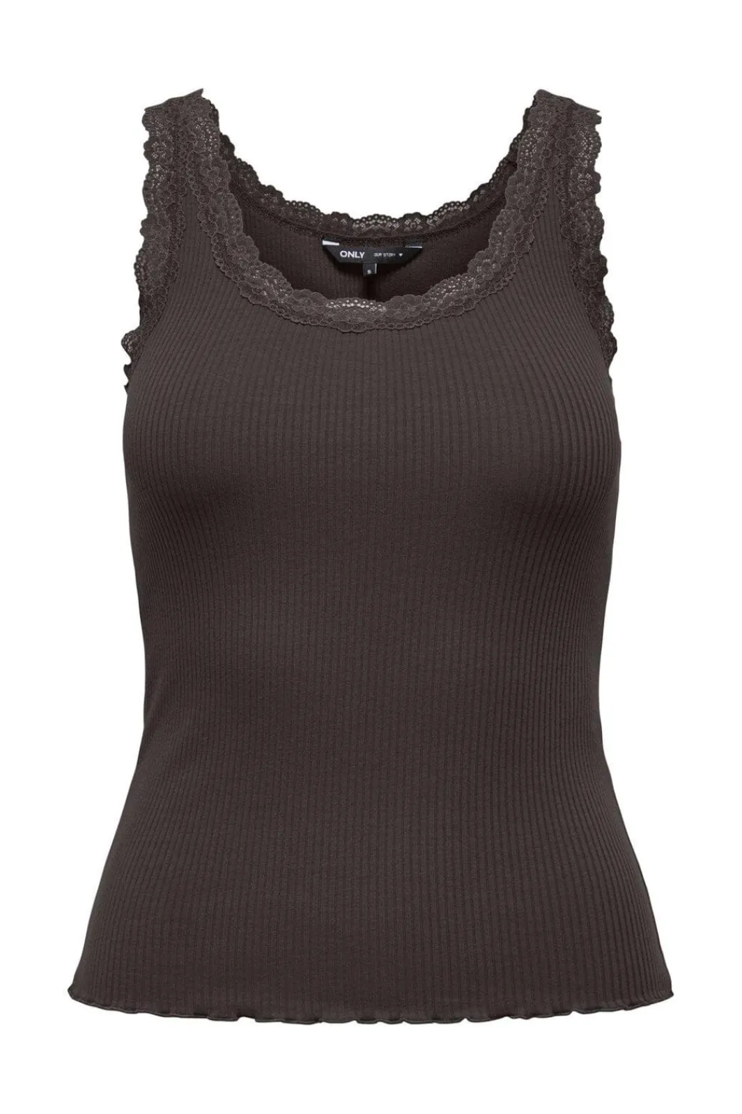 New Only Onlsara Sharai Life Tank Top 5001534 Chocolate Torte