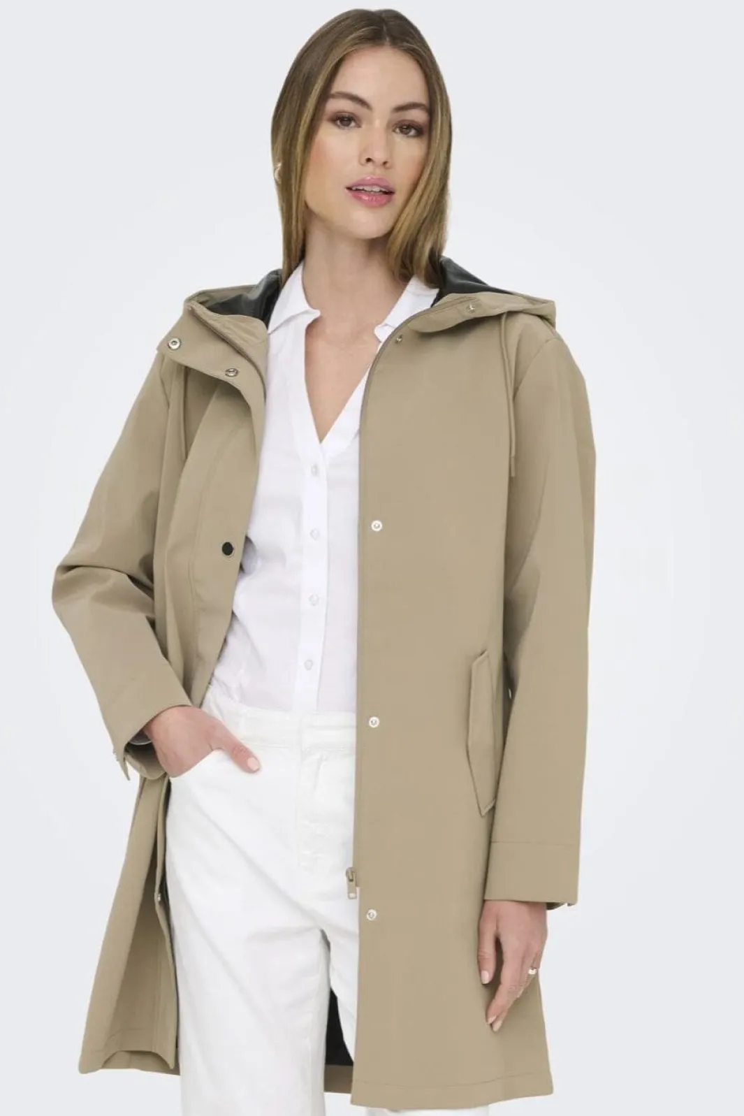 Best Only Onlsia Raincoat 4887233 Silver Mink