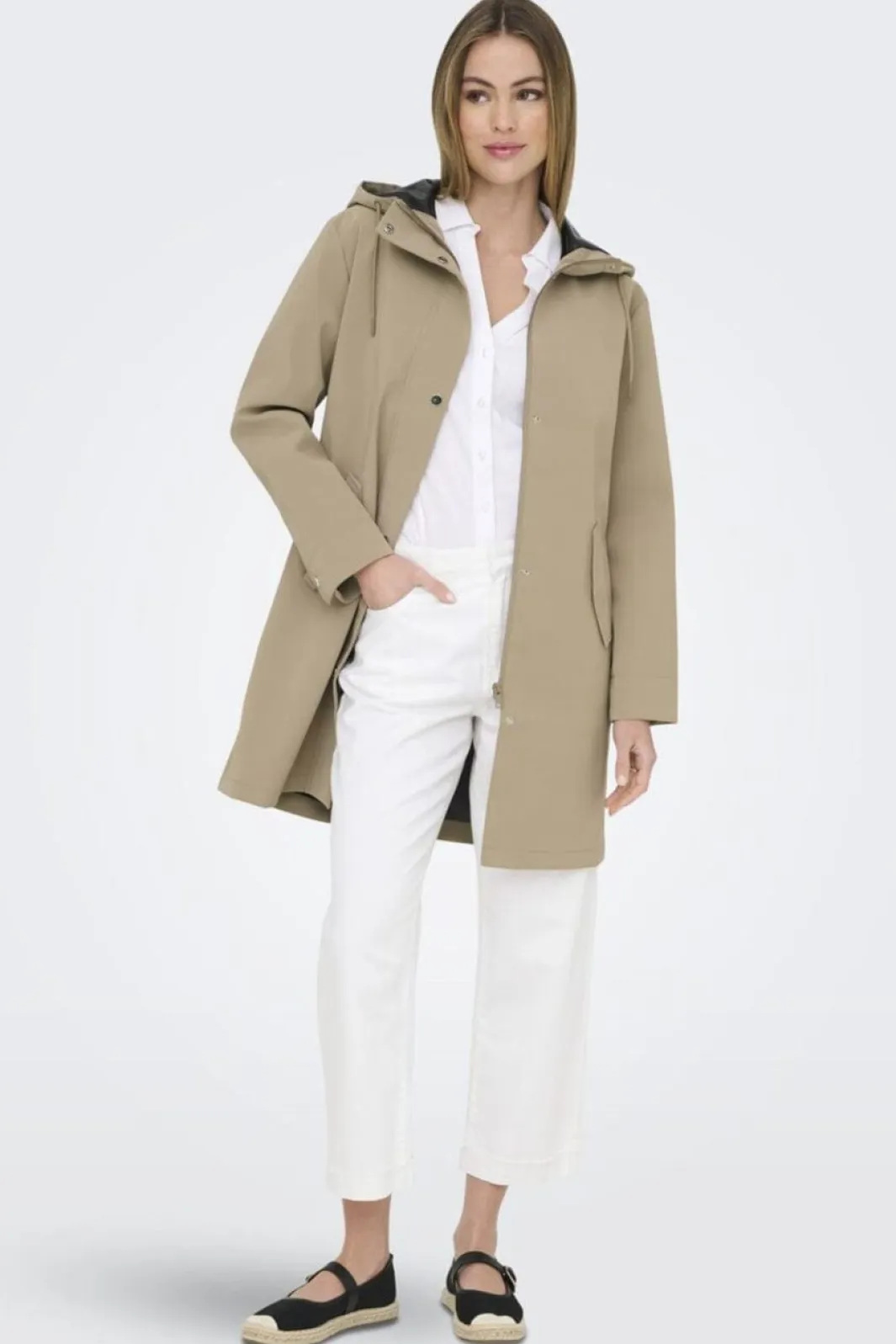 Best Only Onlsia Raincoat 4887233 Silver Mink