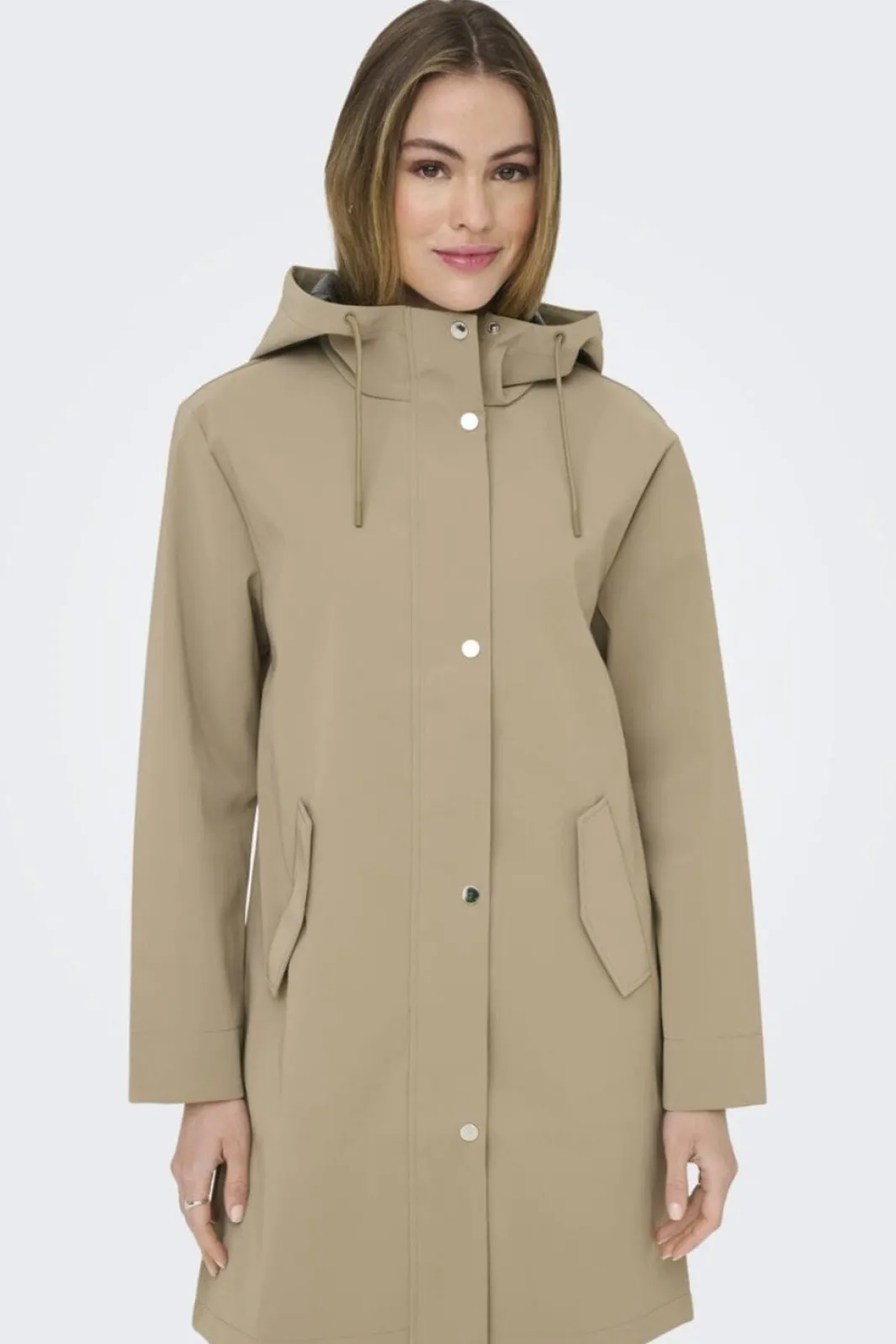 Best Only Onlsia Raincoat 4887233 Silver Mink