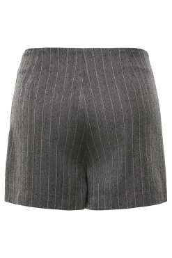 Discount Only Onlsiga Life Hb Rhine Skort Tlr 4857889 Dark Grey Melange Pinstripe W. Rhinestone