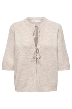 Outlet Only Onlsimoni 2/4 Bow Cardigan Knt 4959555 Pumice Stone Melange