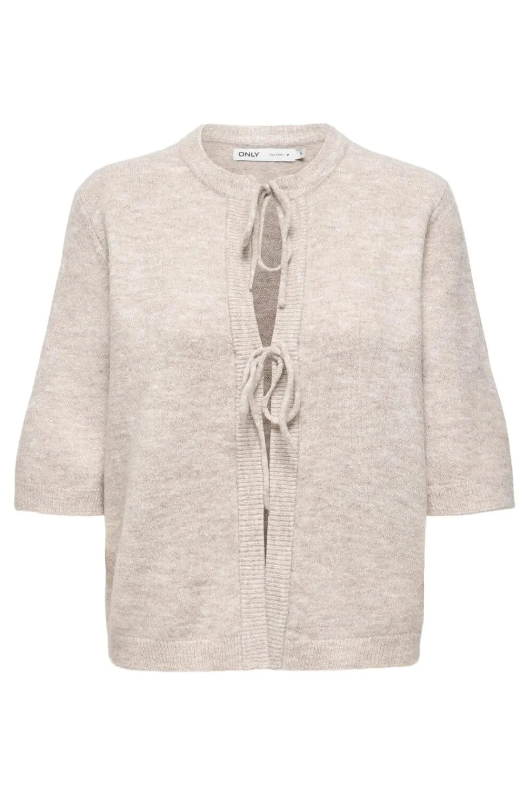 Outlet Only Onlsimoni 2/4 Bow Cardigan Knt 4959555 Pumice Stone Melange