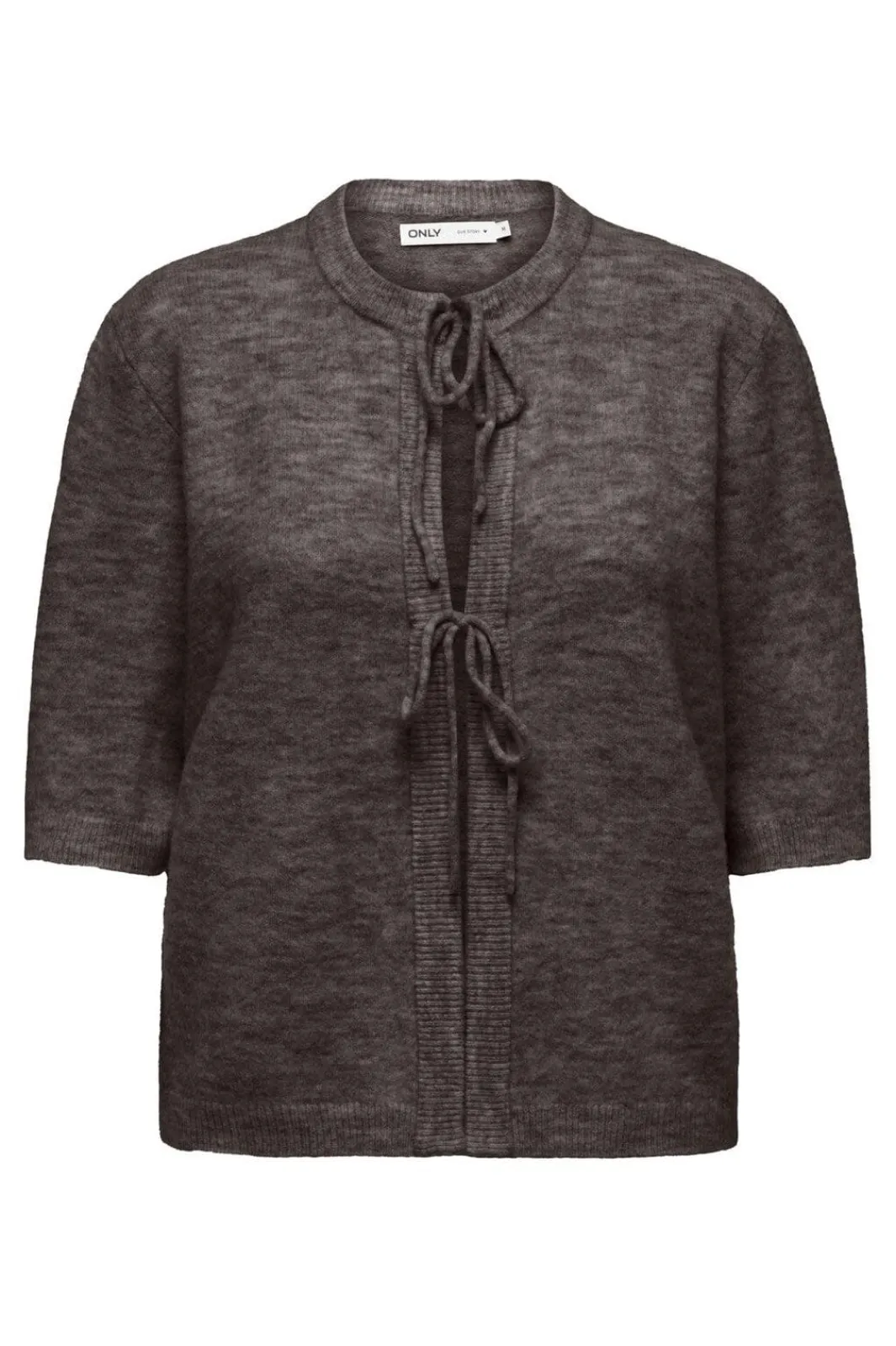 Sale Only Onlsimoni 2/4 Bow Cardigan Knt 4961577 Coffee Bean Melange
