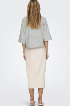 Sale Only Onlsimoni 3/4 Pullover Knt 4600558 Light Grey Melange