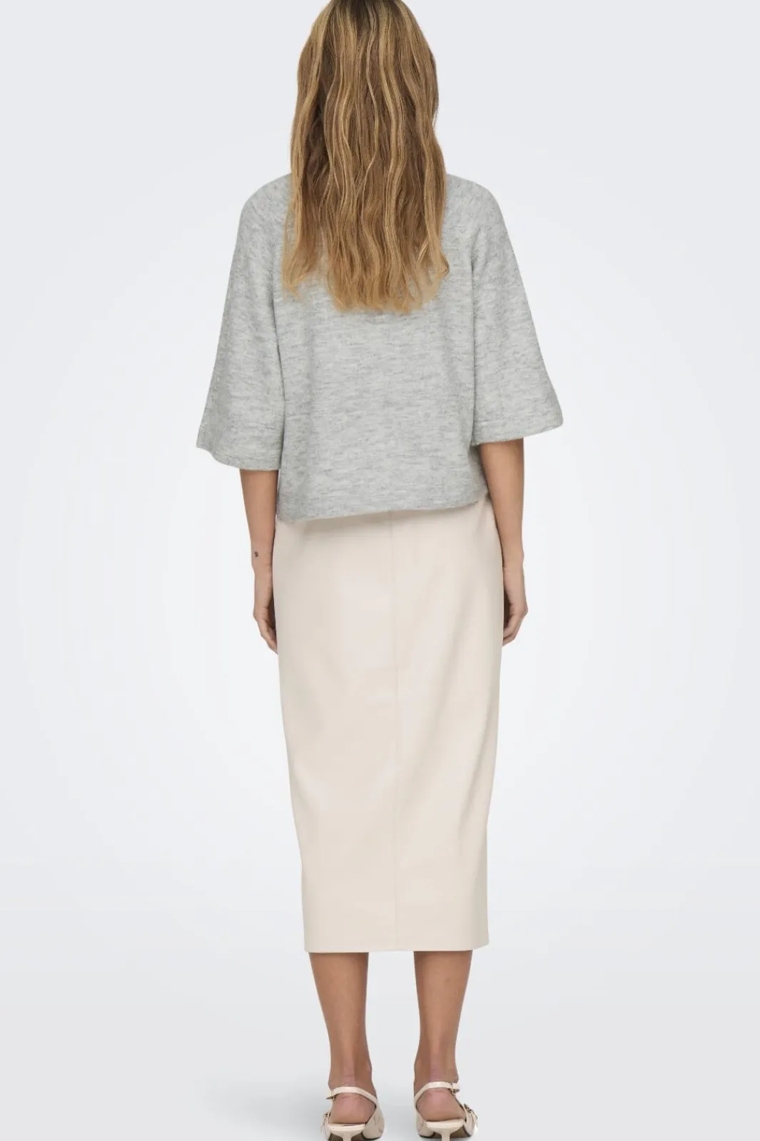 Sale Only Onlsimoni 3/4 Pullover Knt 4600558 Light Grey Melange