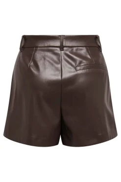 Outlet Only Onlsmooth Faux Lea Shorts 2 4877047 Seal Brown