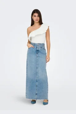 Only Onlsoffy One Shoulder Mix Top Box 4738733 Cloud Dancer