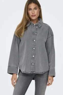 Only Onlsophie L/S Oversized Jkt Sik 4669953 Medium Grey Denim