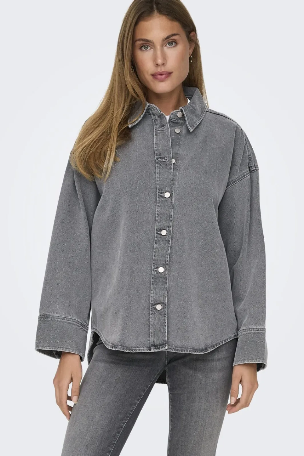 Only Onlsophie L/S Oversized Jkt Sik 4669953 Medium Grey Denim