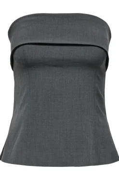 Best Only Onlsvea Life S/L Tube Top Tlr 4759781 Dark Grey Melange