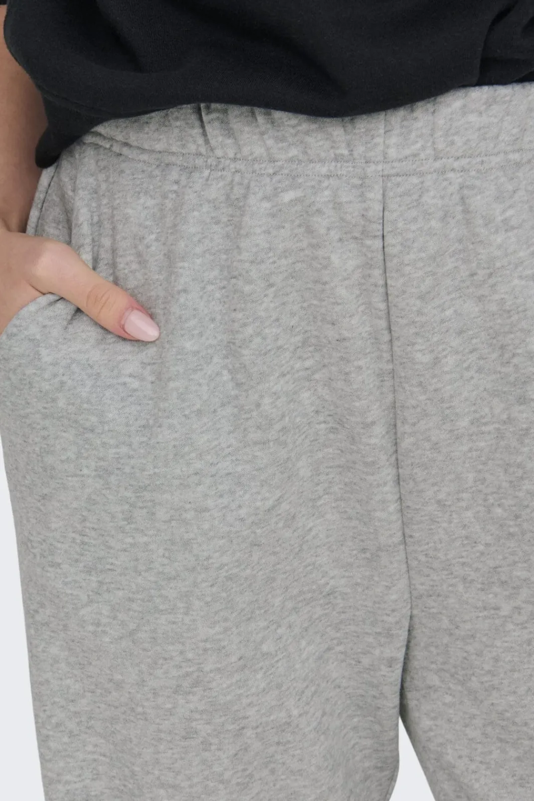 New Only Onlsweat Life Pants Relaxed Swt 4509766 Light Grey Melange