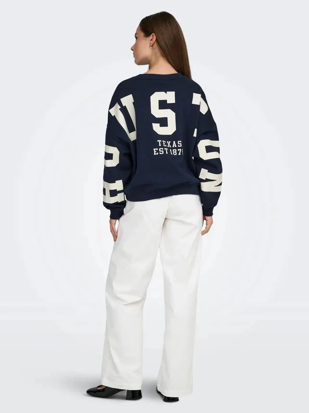 Discount Only Onlsweat L/S Back/Sleeve Print Swt 4980943 Night Sky Birch Houston Print