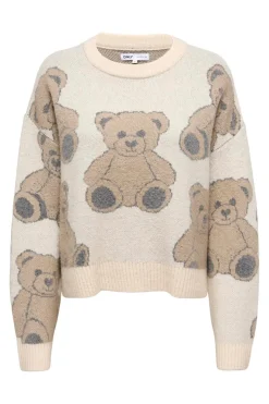 Only Onlted Ls Jq O-Neck Knt 4941131 Whitecap Gray Cartouche/Dgm/Mel/Teddy