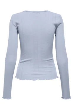 New Only Onltenna O-Neck L/S Top 5029393 Soft Chambray