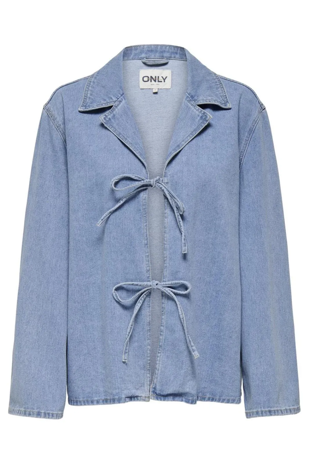Best Only Onlthilda Ls Tie Jkt Gua 4774515 Light Blue Denim