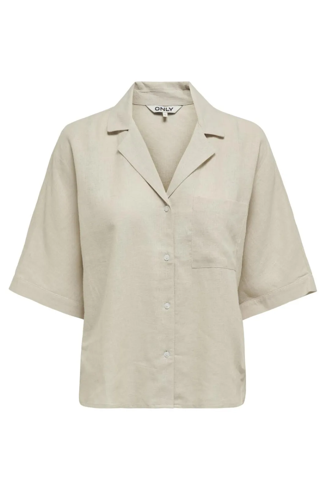 Only Onltokyo Life Ss Linen Bl Shirt 4414158 Moonbeam