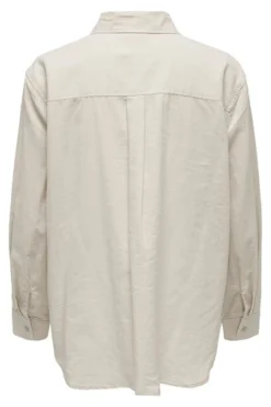 Online Only Onltokyo L/S Linen Blend Shirt 3996894 Moonbeam