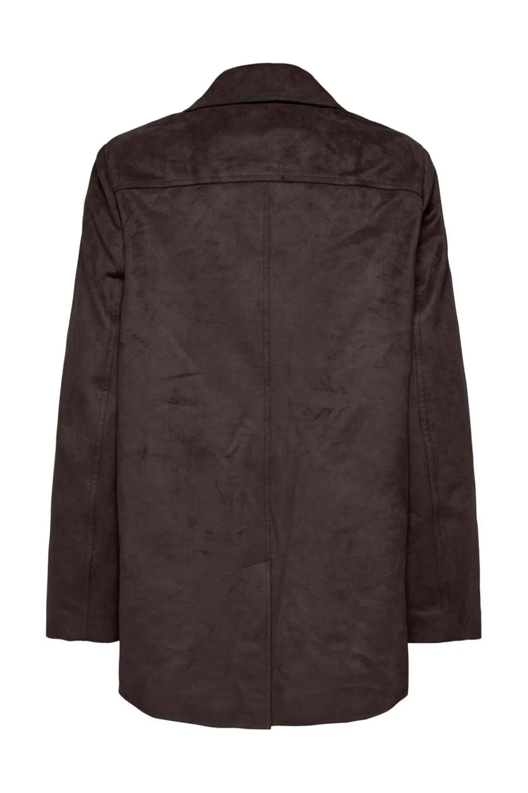 Outlet Only Onltulip Faux Suede Blazer Coat 4938153 Chocolate Torte