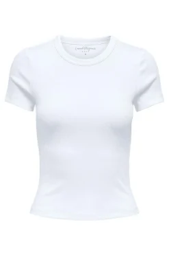 Clearance Only Onlval Life S/S O-Neck Top 4963296 Bright White