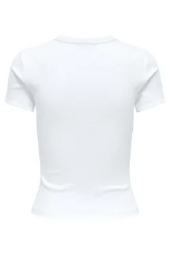 Clearance Only Onlval Life S/S O-Neck Top 4963296 Bright White
