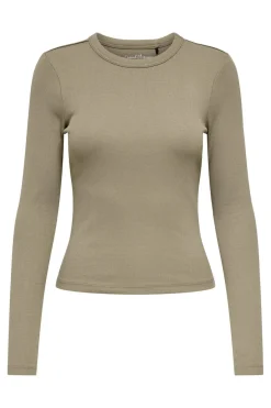 Online Only Onlval L/S O-Neck Top 4983075 Walnut