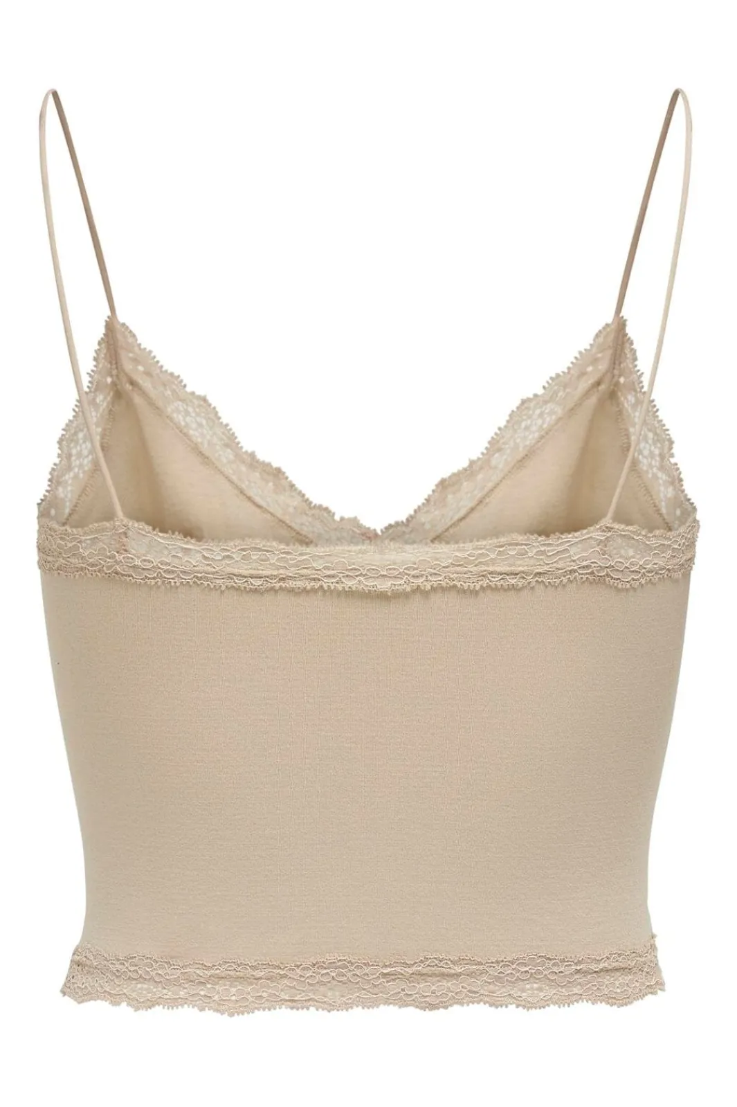 New Only Onlvicky Lace Seamless Cropped Top 3517188 Peach Taffy