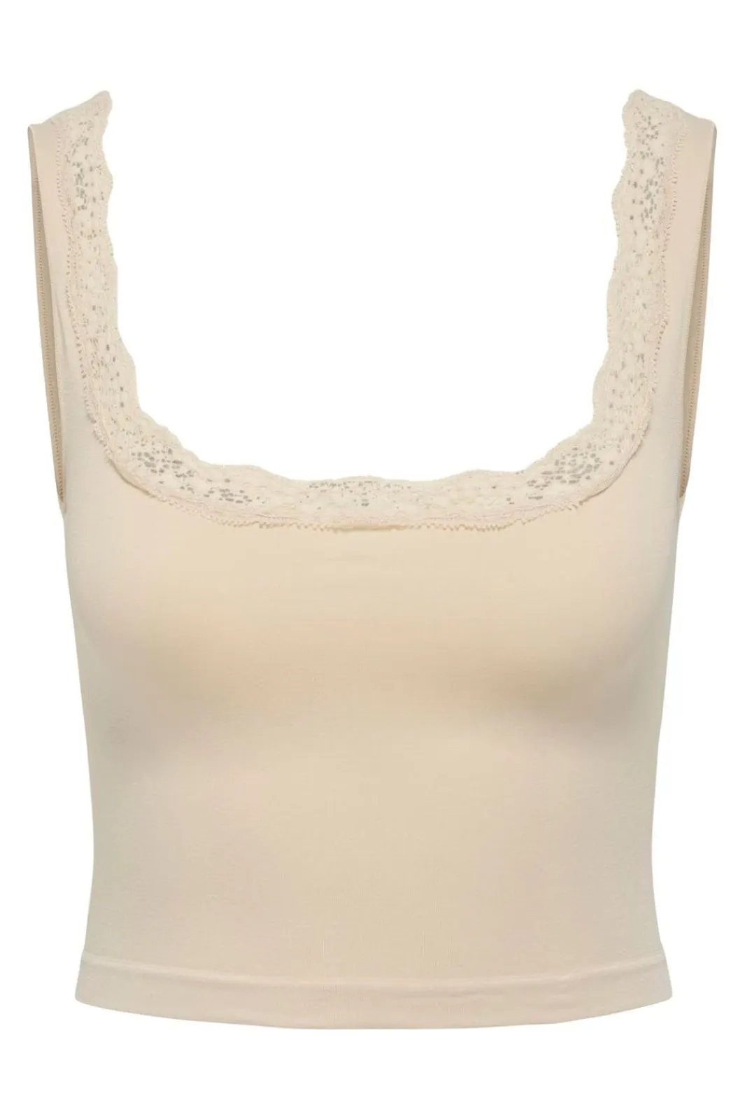 New Only Onlvicky Lace Singlet Square Neck Acc 4816312 Peach Taffy