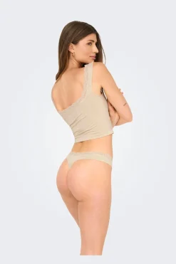 New Only Onlvicky Lace Singlet Square Neck Acc 4816312 Peach Taffy