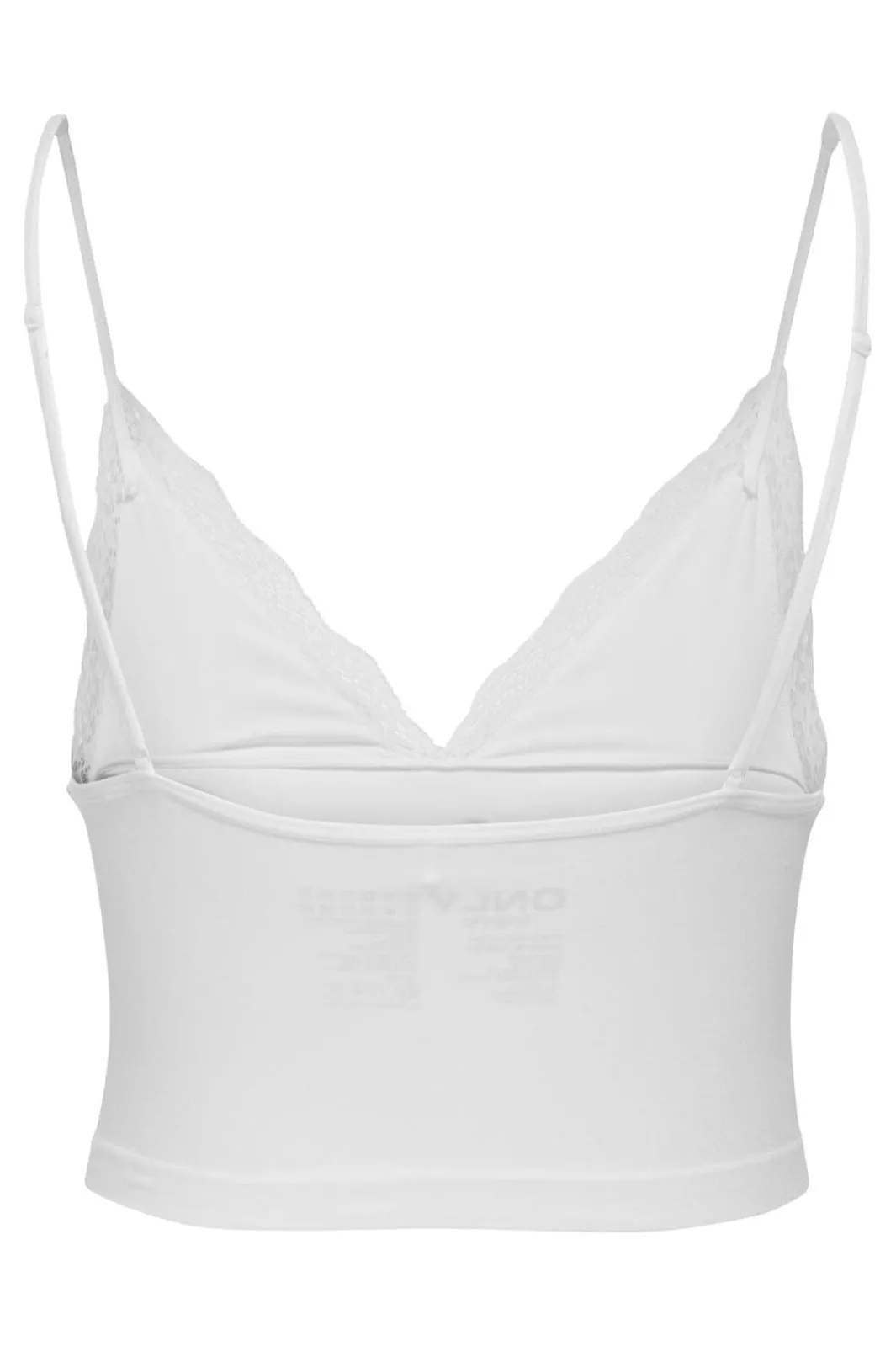New Only Onlvicky Lace Singlet V-Neck Acc 4816299 Bright White