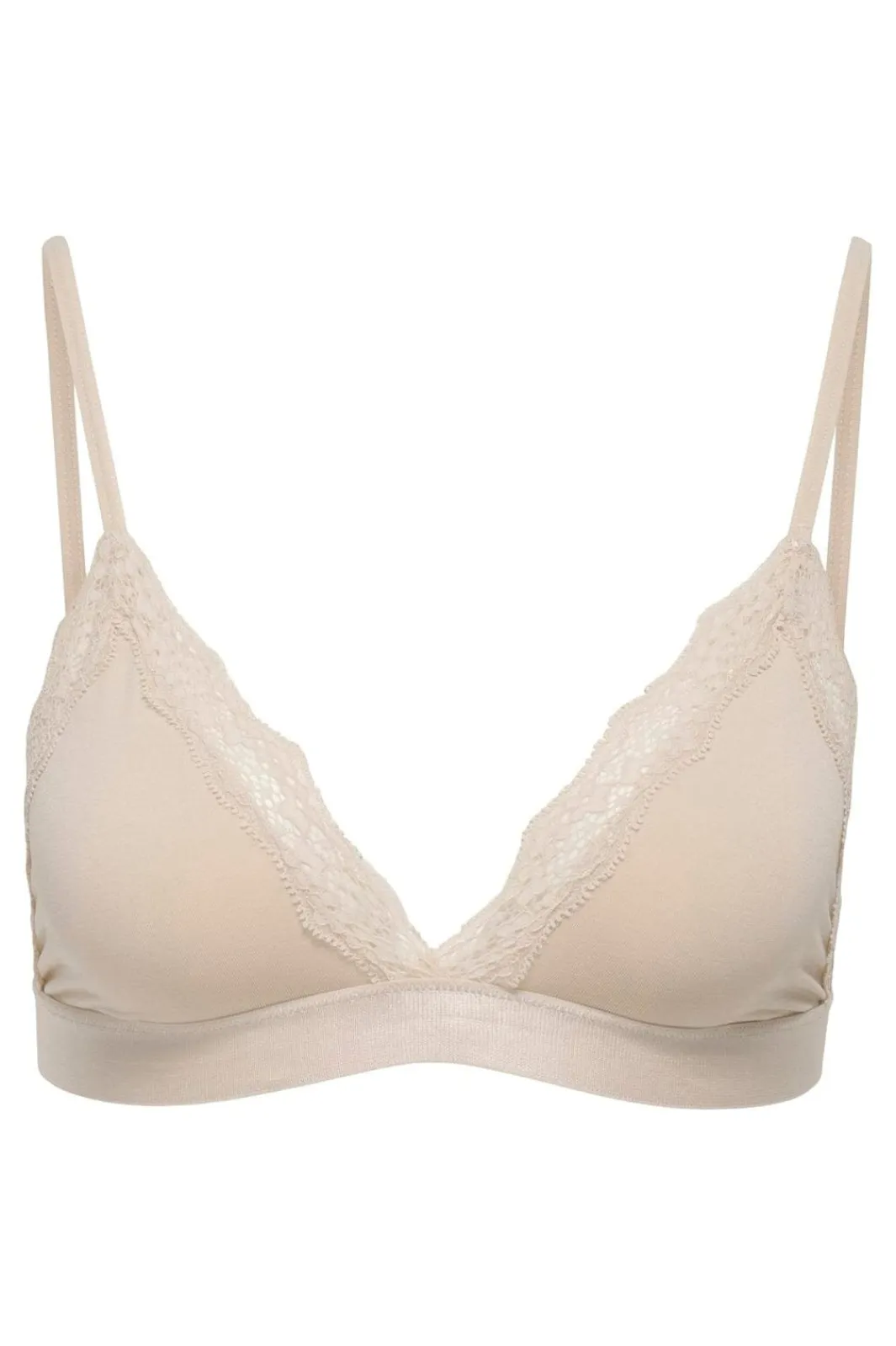 New Only Onlvicky Lace Unpadded Bralette Acc 4816286 Peach Taffy