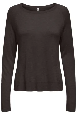 Best Only Onlvienna Ls O-Neck Knt 4838284 Chocolate Torte Melange