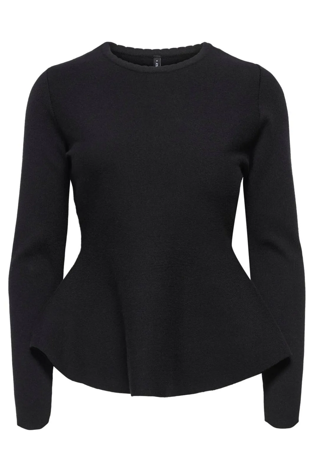 Discount Only Onlvilda Ls Peplum O-Neck Knt 5026293 Black