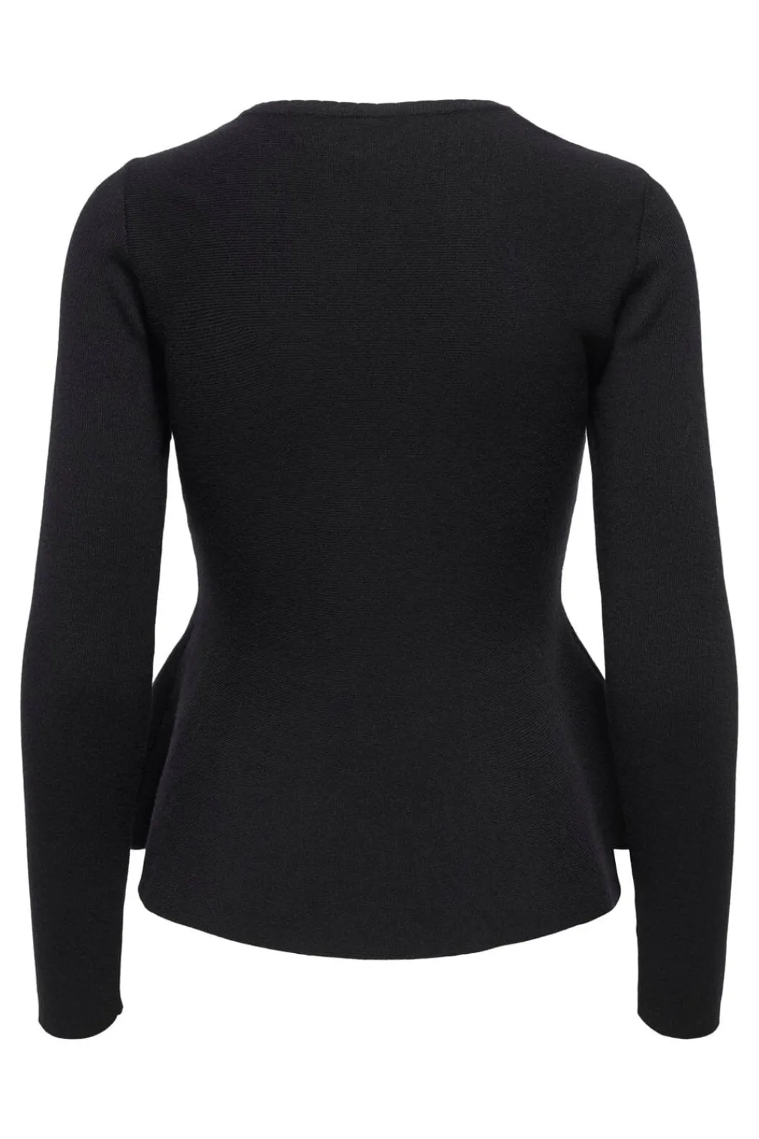 Discount Only Onlvilda Ls Peplum O-Neck Knt 5026293 Black