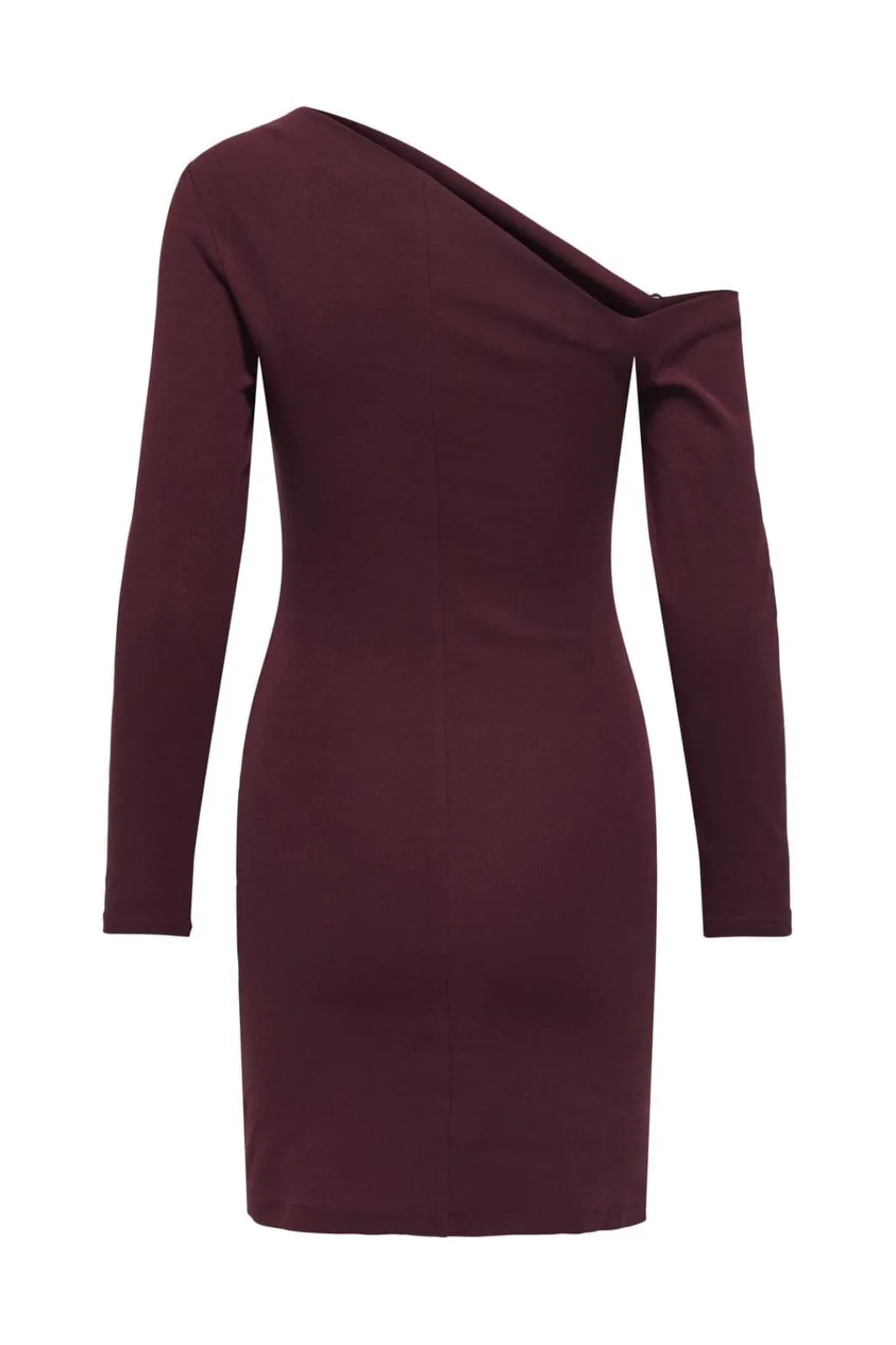 New Only Onlvilla Life Assymetric Dress 4896008 Cabernet