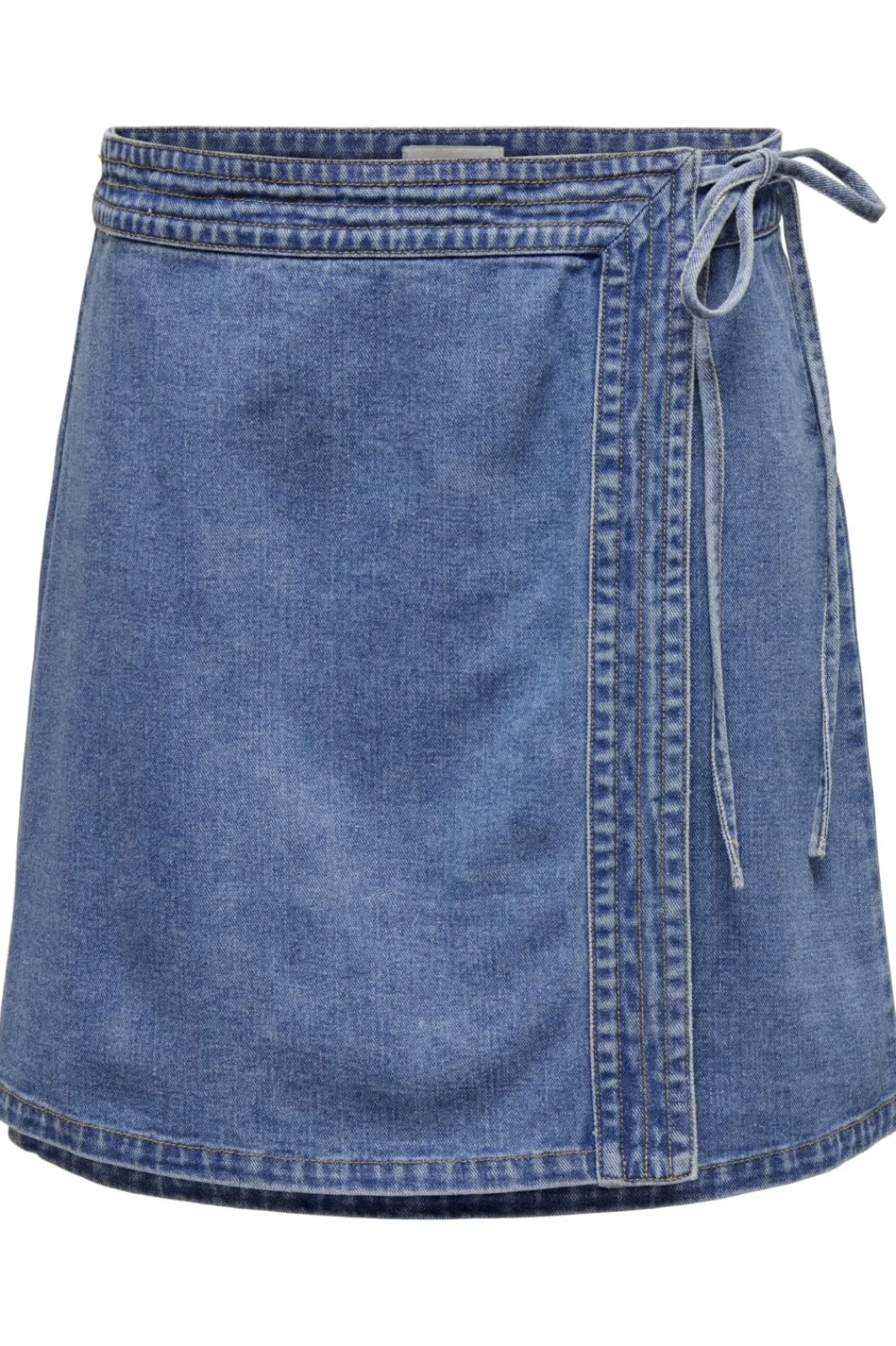 Only Onlvilla Wrap Tie Skirt Gua 4550180 Light Blue Denim